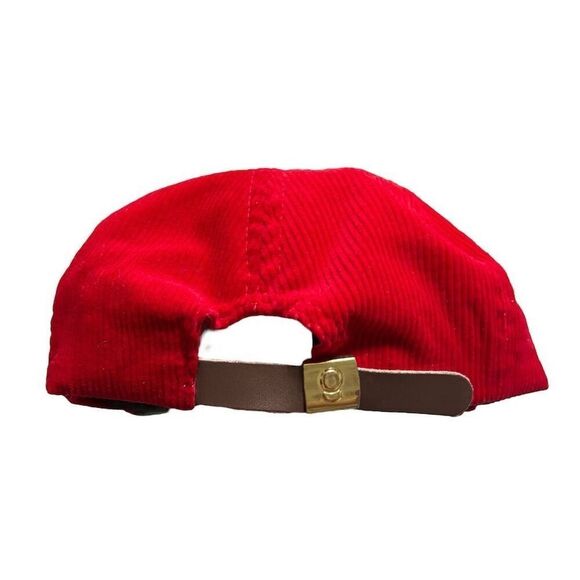 Vintage EWU Eagles Red Corduroy Snapback Hat Adjustable Cap Unisex - Picture 3 of 5